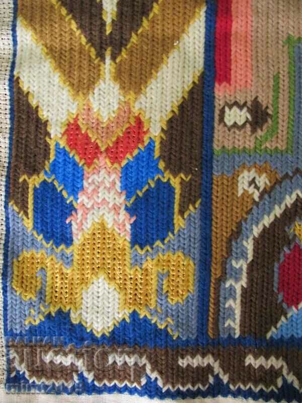 Vintage Hand Embroidered Rug, Carpet - 5 Vintage Hand Embroidered Rug, Carpet - 5