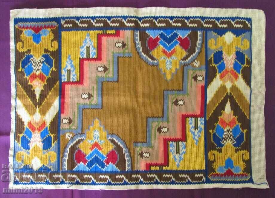 Vintage Hand Embroidered Rug, Carpet
