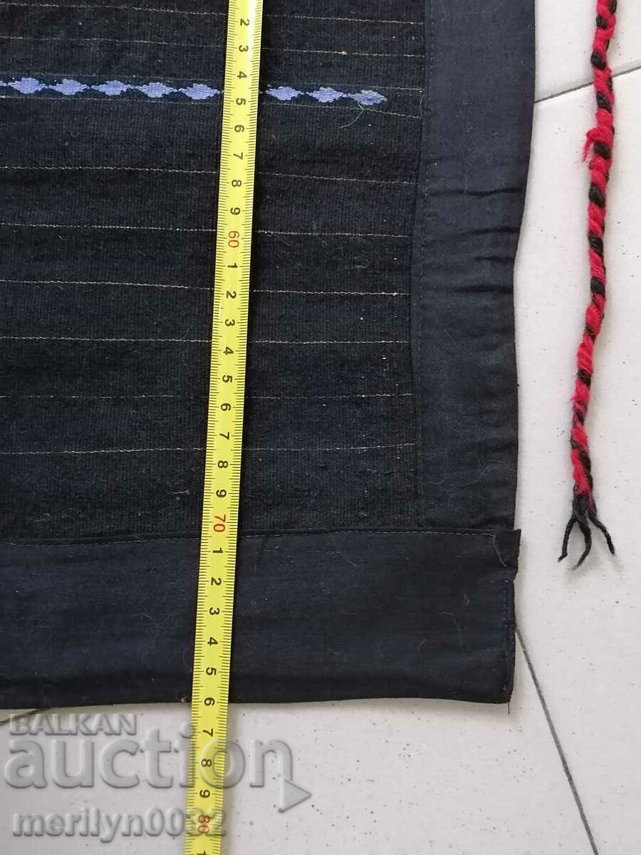 Auction Old hand woven apron with embroidery, costume Auction Old hand woven apron with embroidery, costume