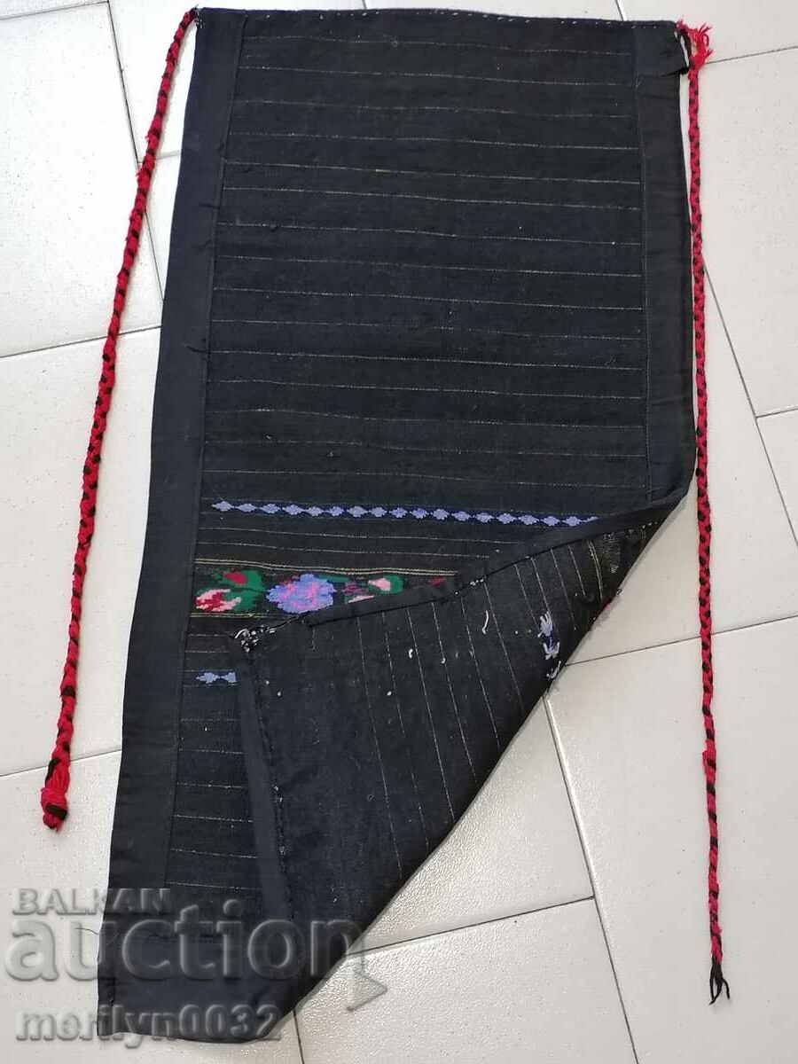 Old hand woven apron with embroidery, costume - 5 Old hand woven apron with embroidery, costume - 5