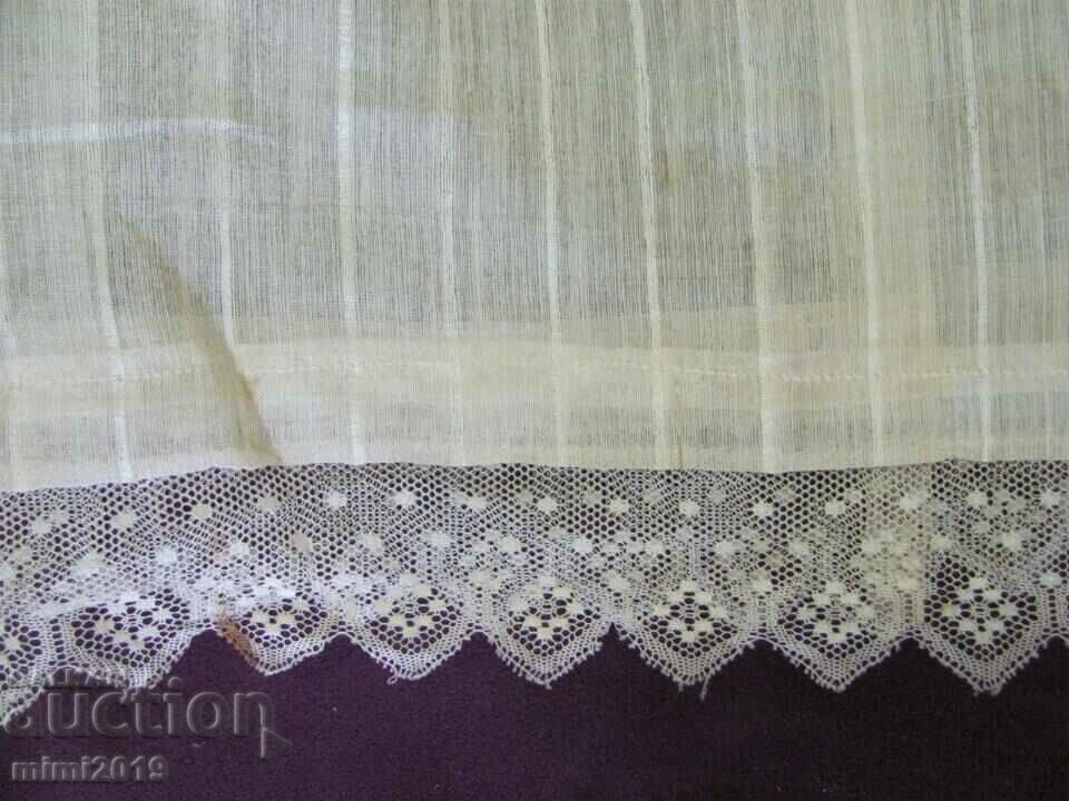 19th century Women's skirt canary and lace - 6