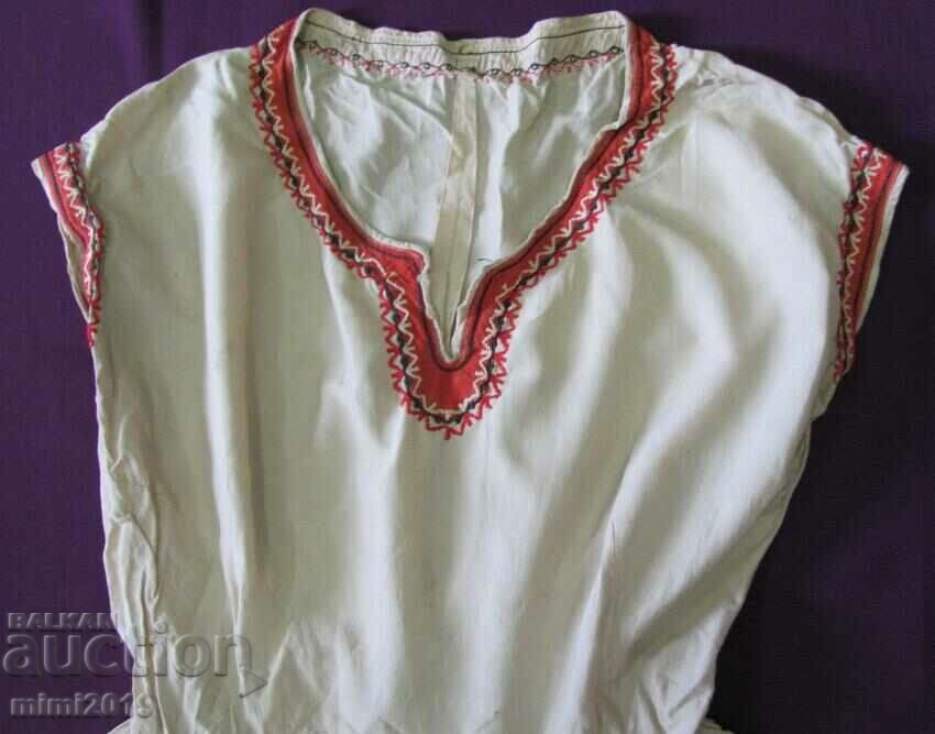 19th century Folk Art Women's Dress natural silk - 5 19th century Folk Art Women's Dress natural silk - 5