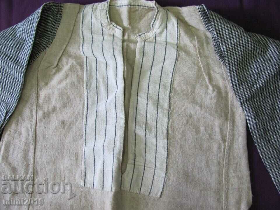 Auction 19th century Folk Art Linen Shirt Auction 19th century Folk Art Linen Shirt
