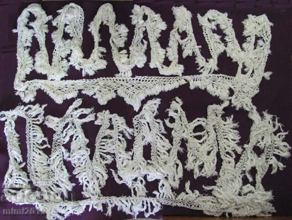 19th century 2 pcs. Handmade Lace - 6 19th century 2 pcs. Handmade Lace - 6