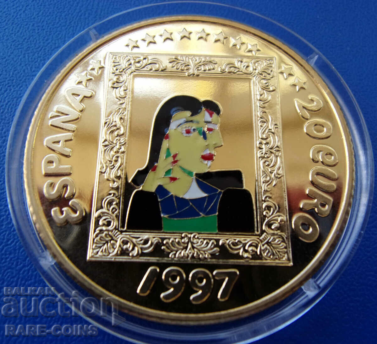 Spain 20 Euro 1997 UNC PROOF Rare