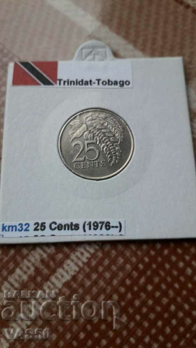 114. TRINIDAT and TOBAGO-25c. 1980.