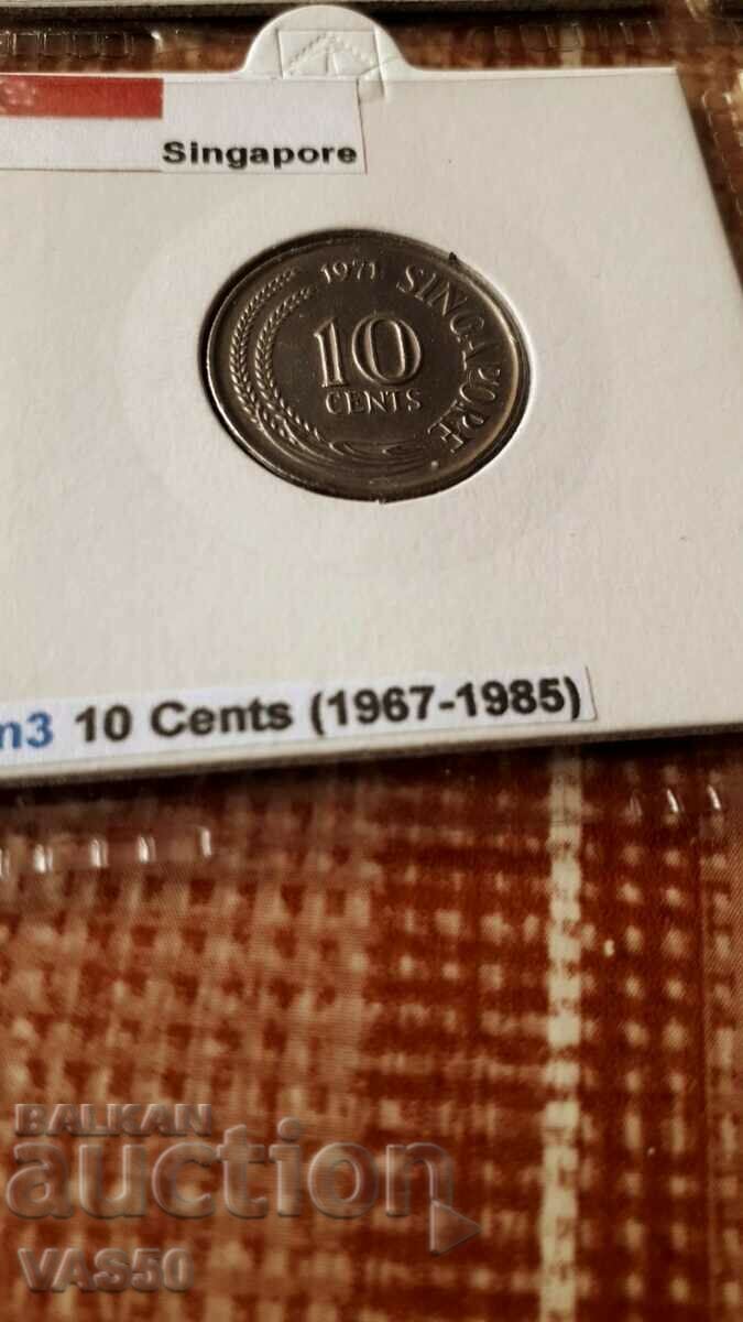 130. SINGAPORE-10c. 1971.