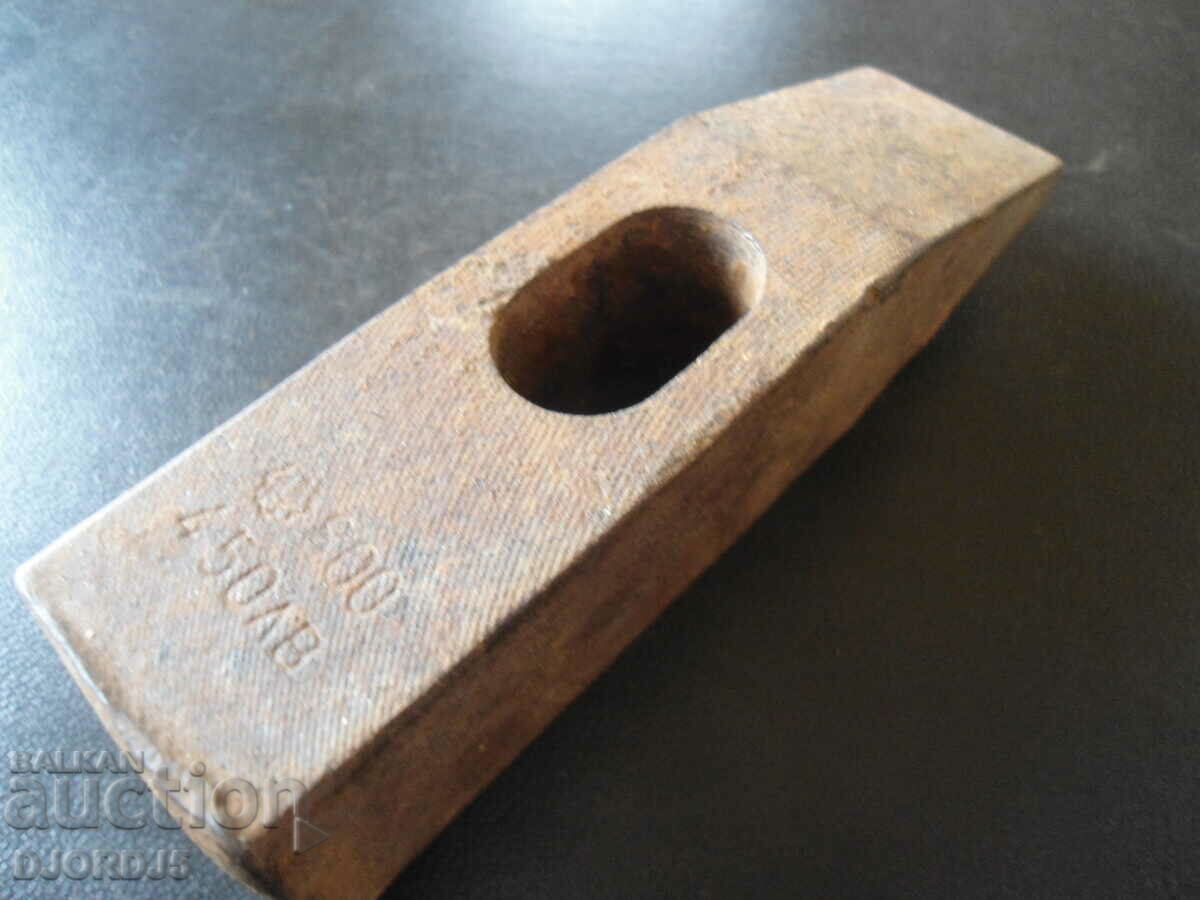Auction  Old hammer, 0.850 kg, markings