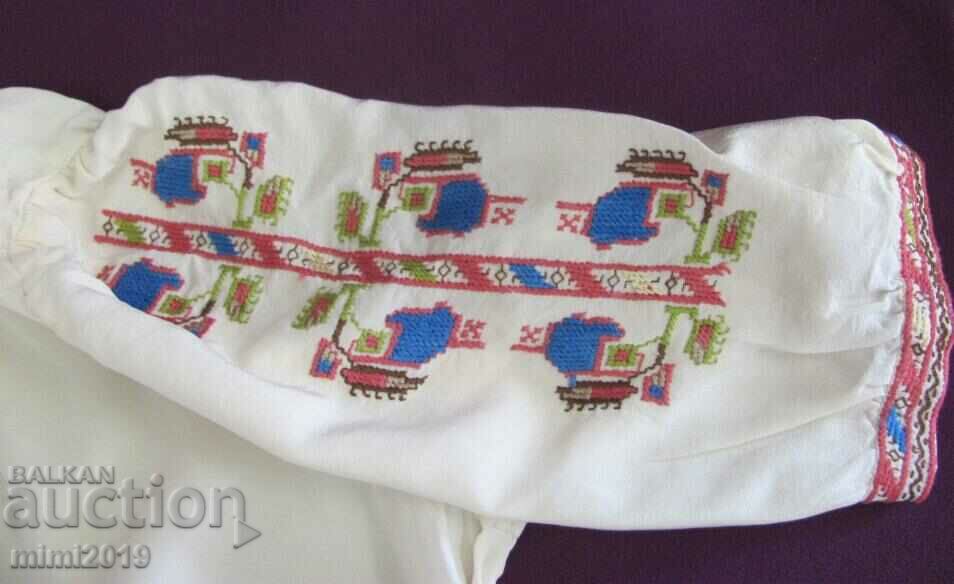 Old Hand Embroidered Silk Women 's Shirt - 5 Old Hand Embroidered Silk Women 's Shirt - 5
