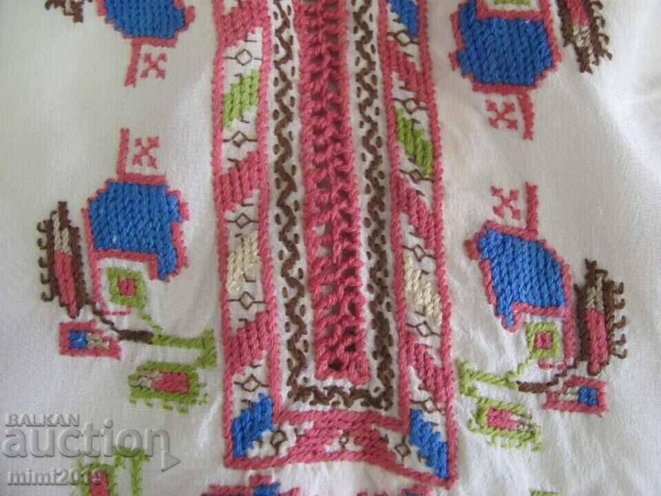 Old Hand Embroidered Silk Women 's Shirt - 6 Old Hand Embroidered Silk Women 's Shirt - 6