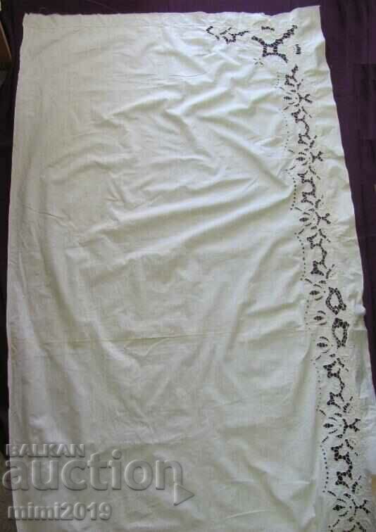 Auction 19th Century Cotton Decoration Cut Embroidery Auction 19th Century Cotton Decoration Cut Embroidery