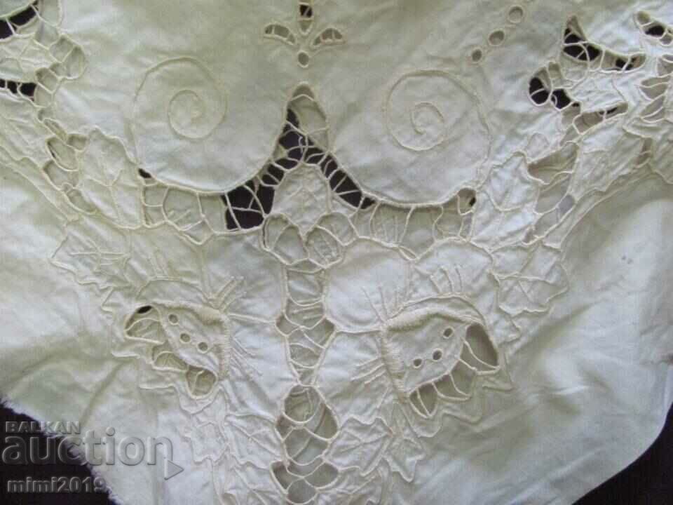 19th Century Cotton Decoration Cut Embroidery - 6 19th Century Cotton Decoration Cut Embroidery - 6
