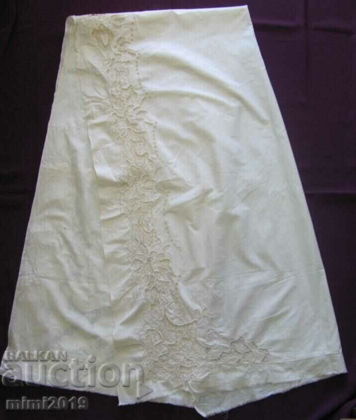 19th Century Cotton Decoration Cut Embroidery - 7 19th Century Cotton Decoration Cut Embroidery - 7