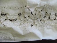 19th Century Cotton Decoration Cut Embroidery
