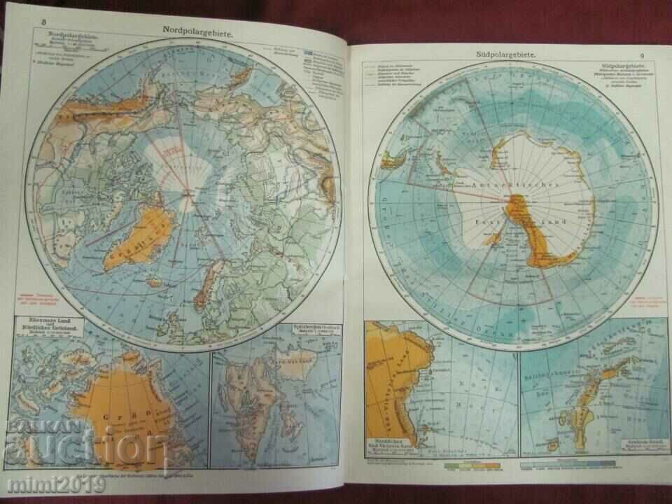1936 Geographical Atlas Germany Leipzig - 5 1936 Geographical Atlas Germany Leipzig - 5