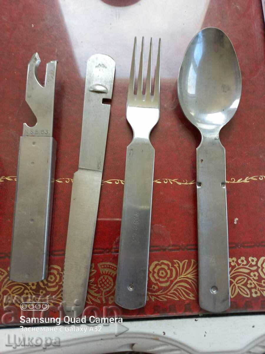 MILITARY SUPPLIES KNIFE FORK SPOON