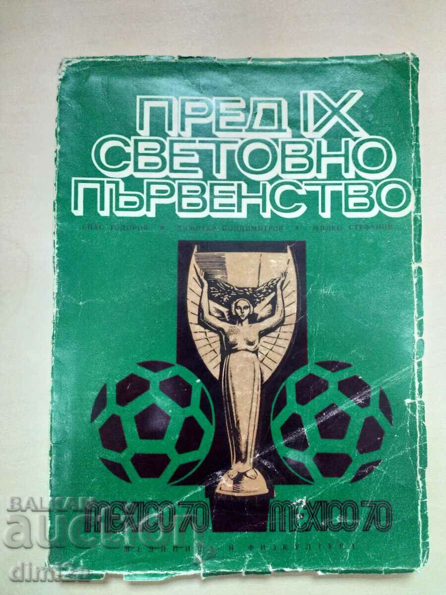 program de fotbal / carte pentru Cupa Mondială din Mexic 70