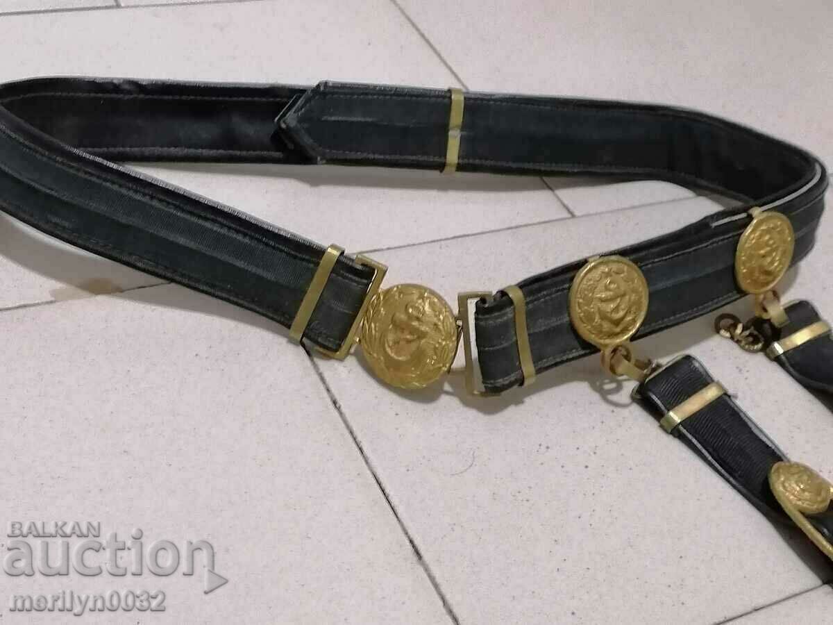 Naval officer belt with dagger brackets with price 199.00 BGN | € 101.75 Naval officer belt with dagger brackets with price 199.00 BGN | € 101.75