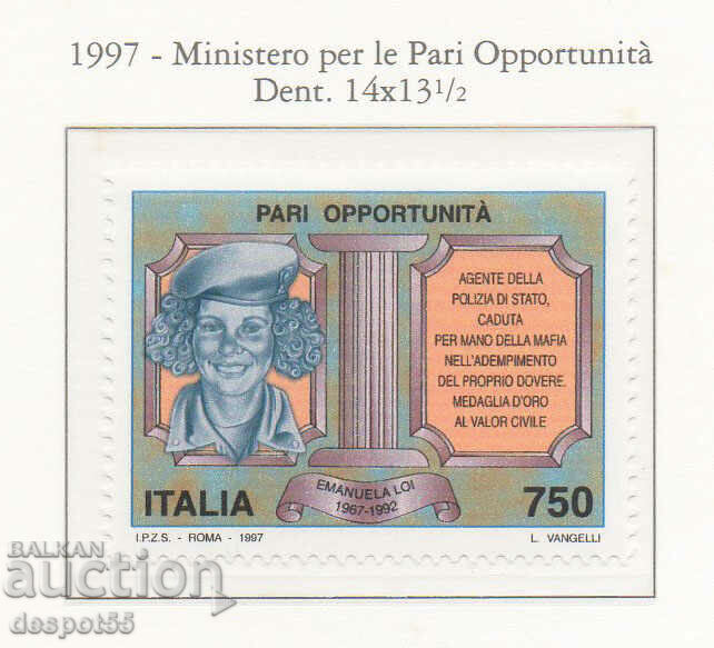 1997. Italy. Equal opportunities.