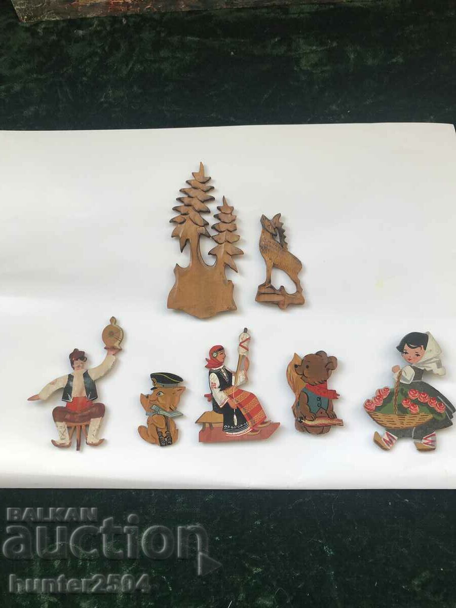 Fridge magnets - handmade from BG wood