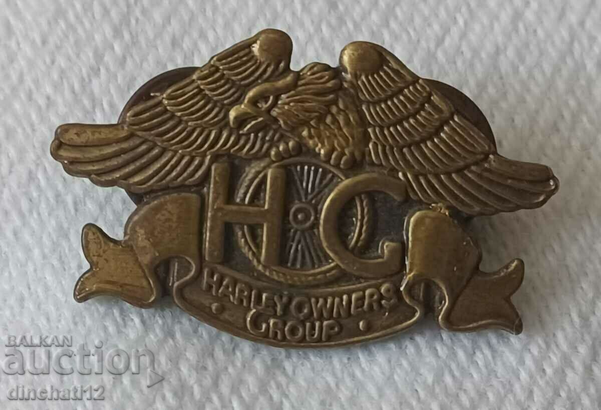 Harley-Davidson badge. Harley Owners Group. Auto Moto