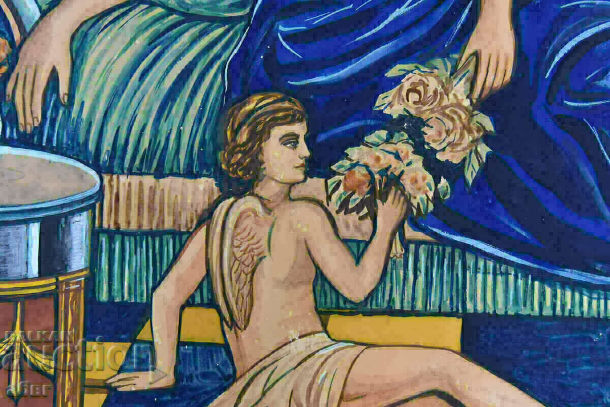 Δημοπρασία Σχέδιο με ακουαρέλα σε χαρτόνι