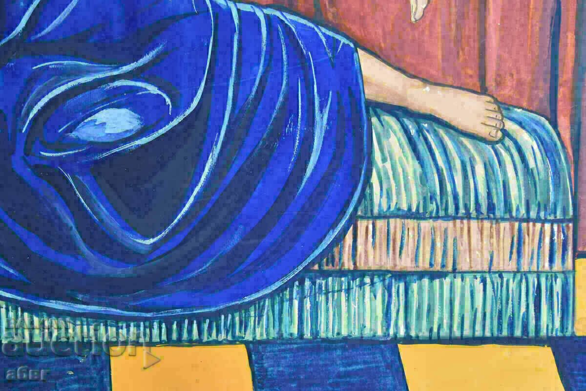 Παράδοση Σχέδιο με ακουαρέλα σε χαρτόνι