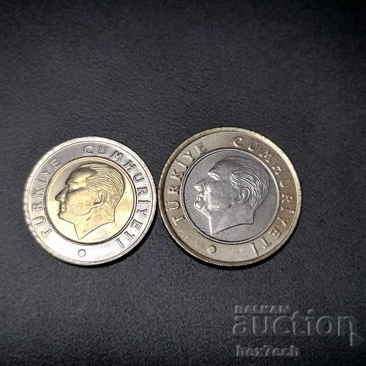 Мо ⭐ Lot of coins Turkey 2 pieces ⭐ ❤️ with price 2.00 BGN | € 1.02 Мо ⭐ Lot of coins Turkey 2 pieces ⭐ ❤️ with price 2.00 BGN | € 1.02