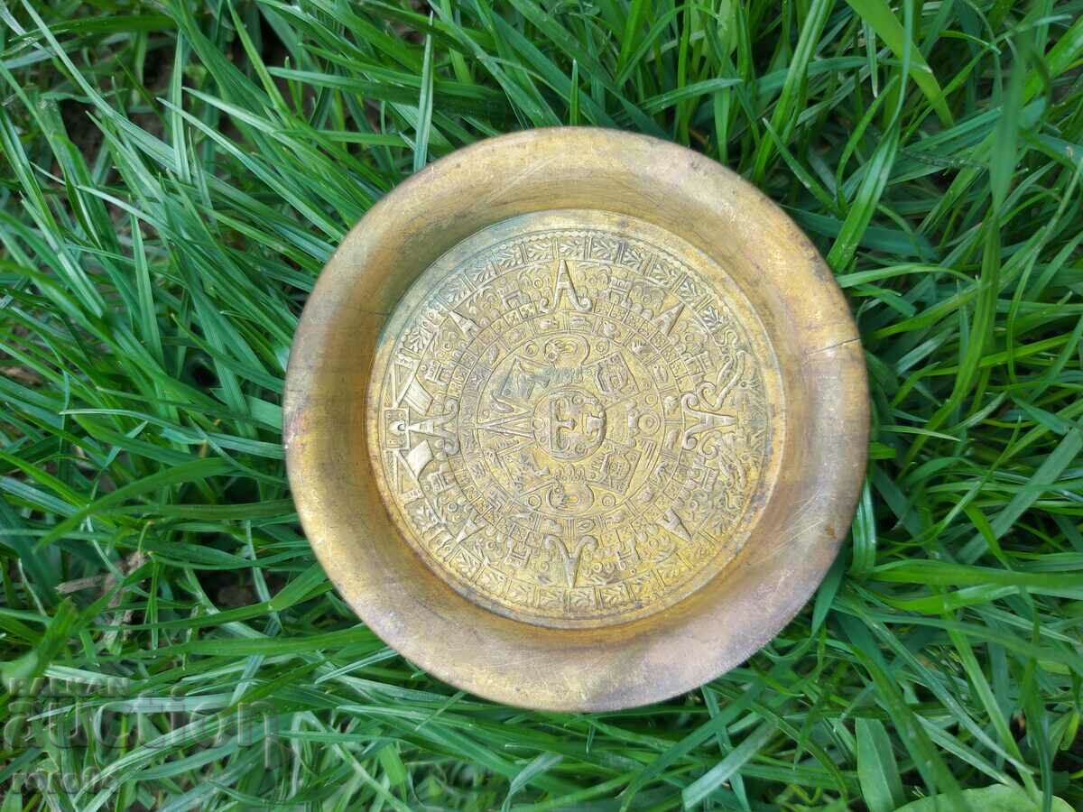 DECORATIVE PLATE - BRASS - 6 DECORATIVE PLATE - BRASS - 6