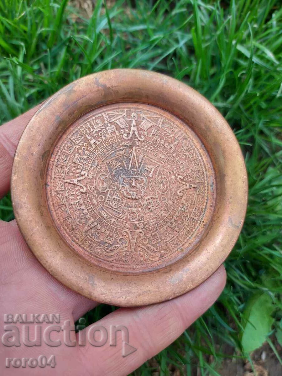 DECORATIVE PLATE - BRASS - 6 DECORATIVE PLATE - BRASS - 6