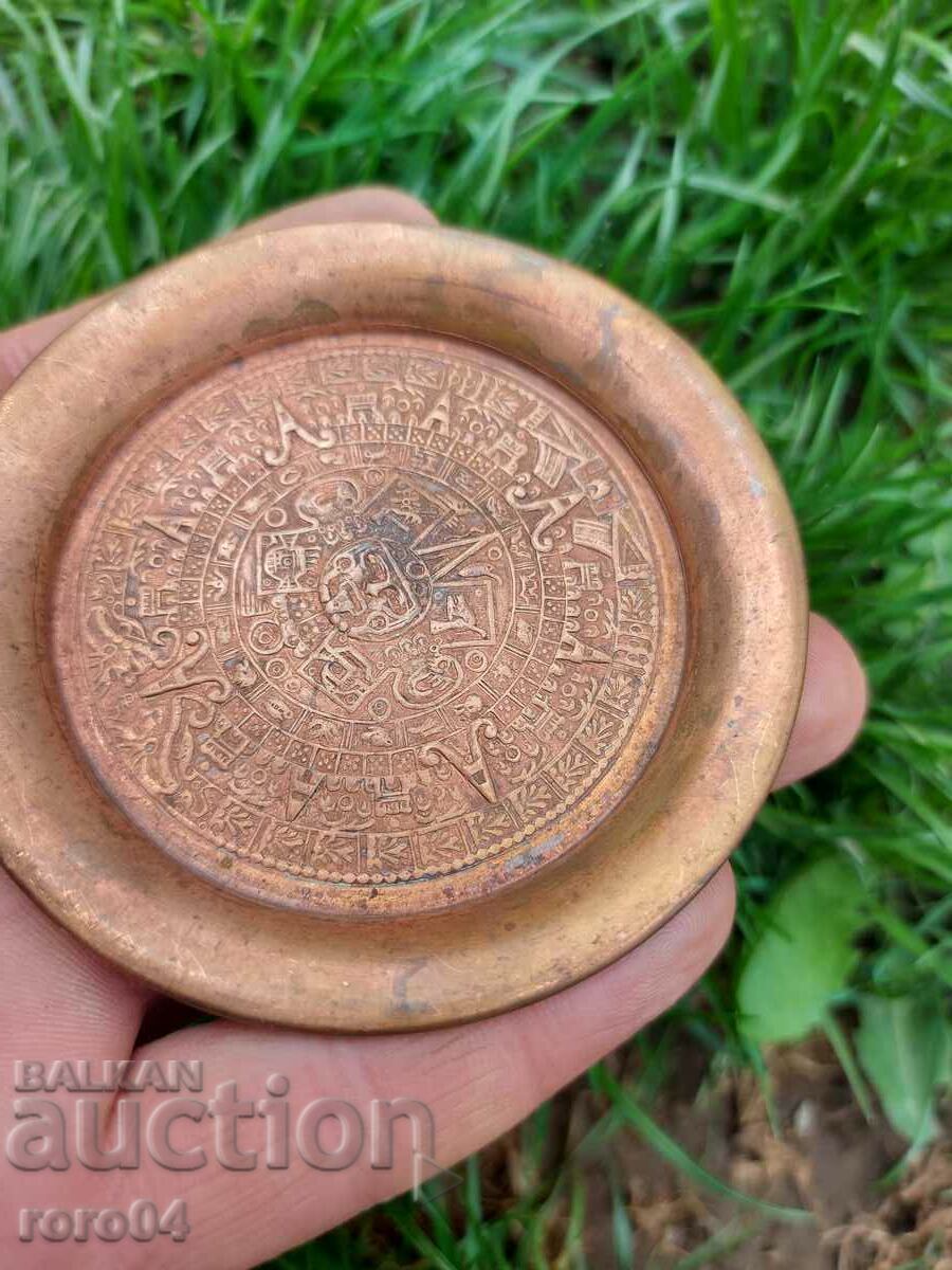 DECORATIVE PLATE - BRASS - 7 DECORATIVE PLATE - BRASS - 7