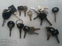 Συλλογή από παλιά κλειδιά αυτοκινήτου 20 τμχ