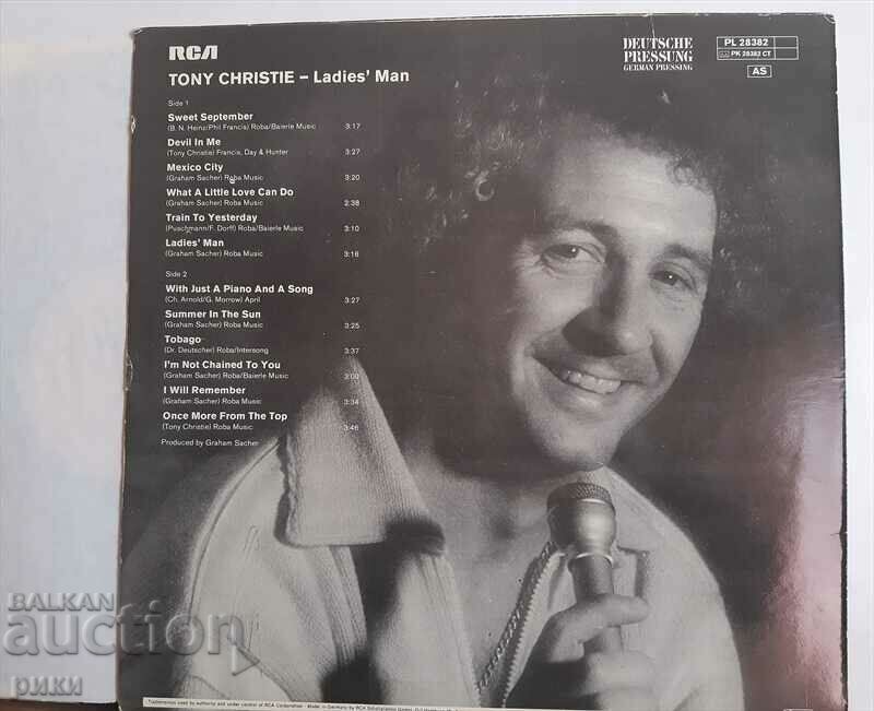 Tony Christie - Ladies' Man 1980 with price 18.00 BGN | € 9.20 Tony Christie - Ladies' Man 1980 with price 18.00 BGN | € 9.20