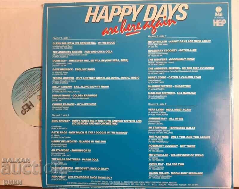 Happy Days Are Here Again 2LP with price 25.00 BGN | € 12.78 Happy Days Are Here Again 2LP with price 25.00 BGN | € 12.78