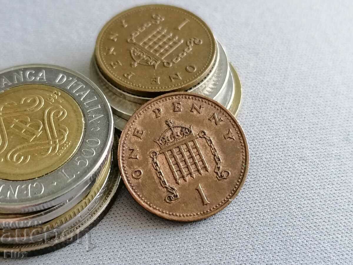 Monedă - Marea Britanie - 1 bănuț 1987