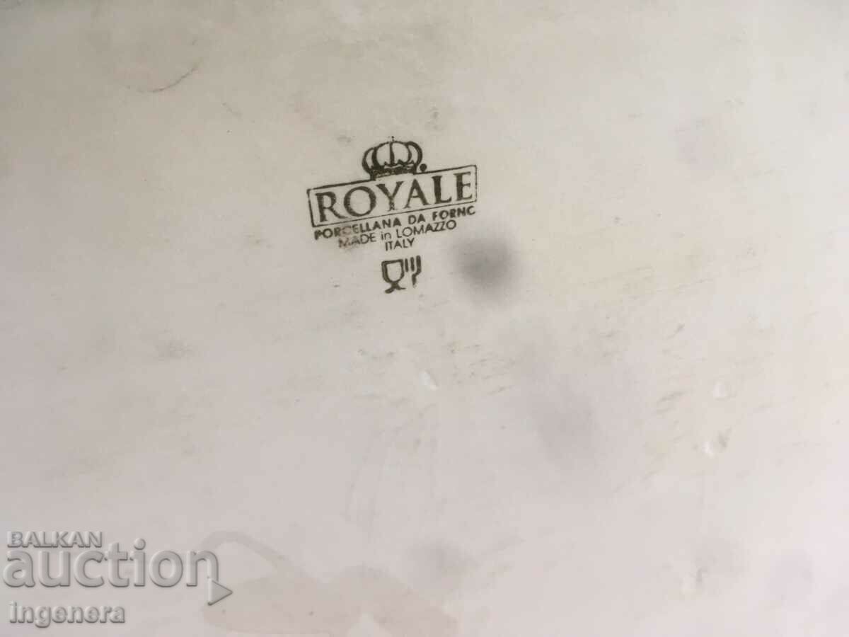 Delivery of PORCELAIN BIG GEARED TRAY FOR OVEN - ROYALE ITALY Delivery of PORCELAIN BIG GEARED TRAY FOR OVEN - ROYALE ITALY