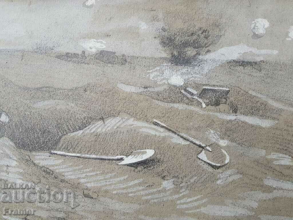 Delivery of Alexander Mutafov 18, IX.1916 Painting on a military theme Delivery of Alexander Mutafov 18, IX.1916 Painting on a military theme