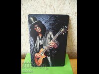 Metal plate Slash Guns N'Roses rock n roll Slash guitarist