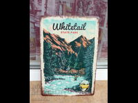 Metal plate miscellaneous Whitetail Park wild place mountains hunting