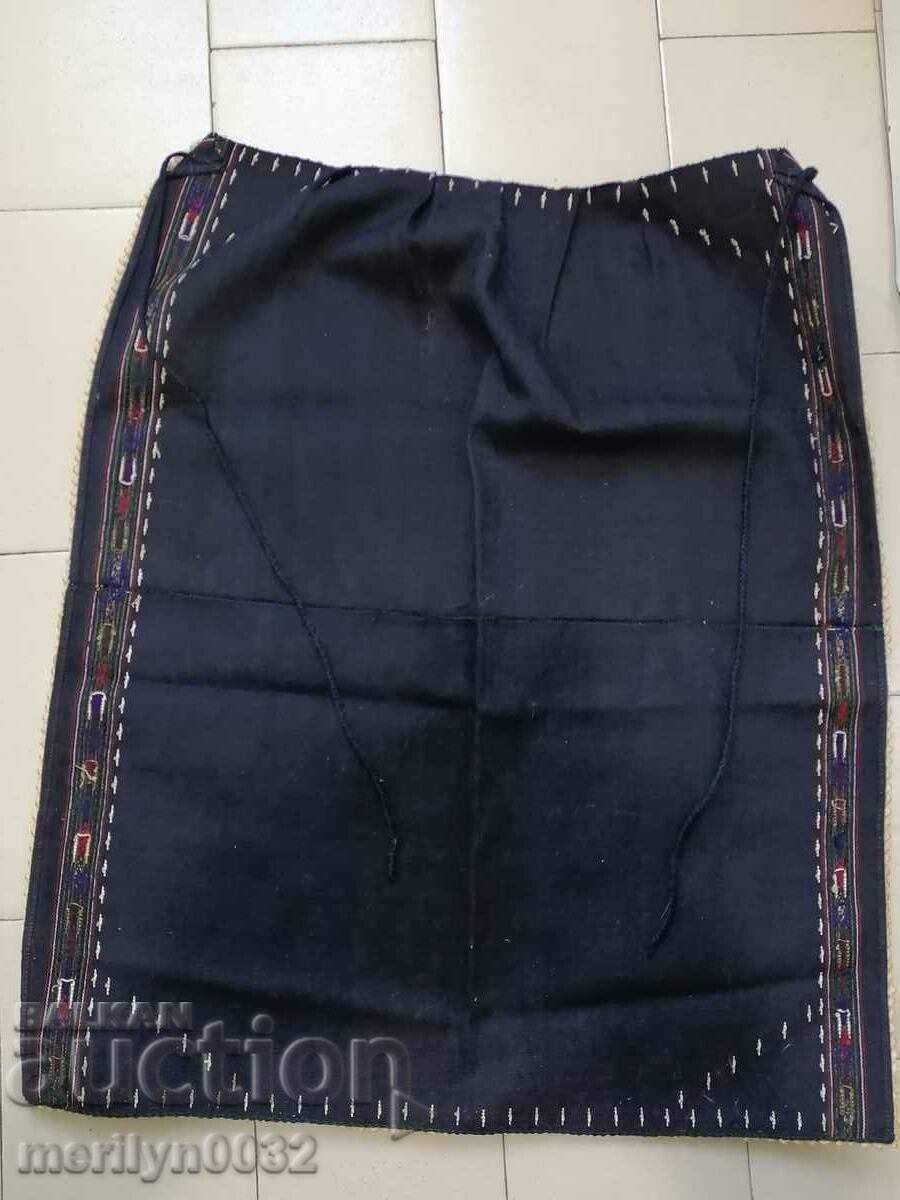 An old hand-woven apron with embroidery, costume - 6 An old hand-woven apron with embroidery, costume - 6