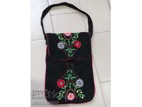 Colorful handbag bag with embroidery costume