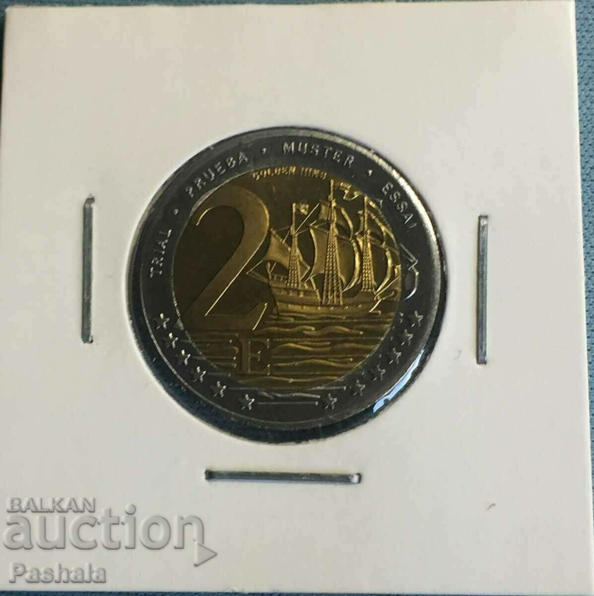 Ηνωμένο Βασίλειο 1,2,5,10,20,50. σεντ 1,2,5 ευρώ g. ESSAI - 5