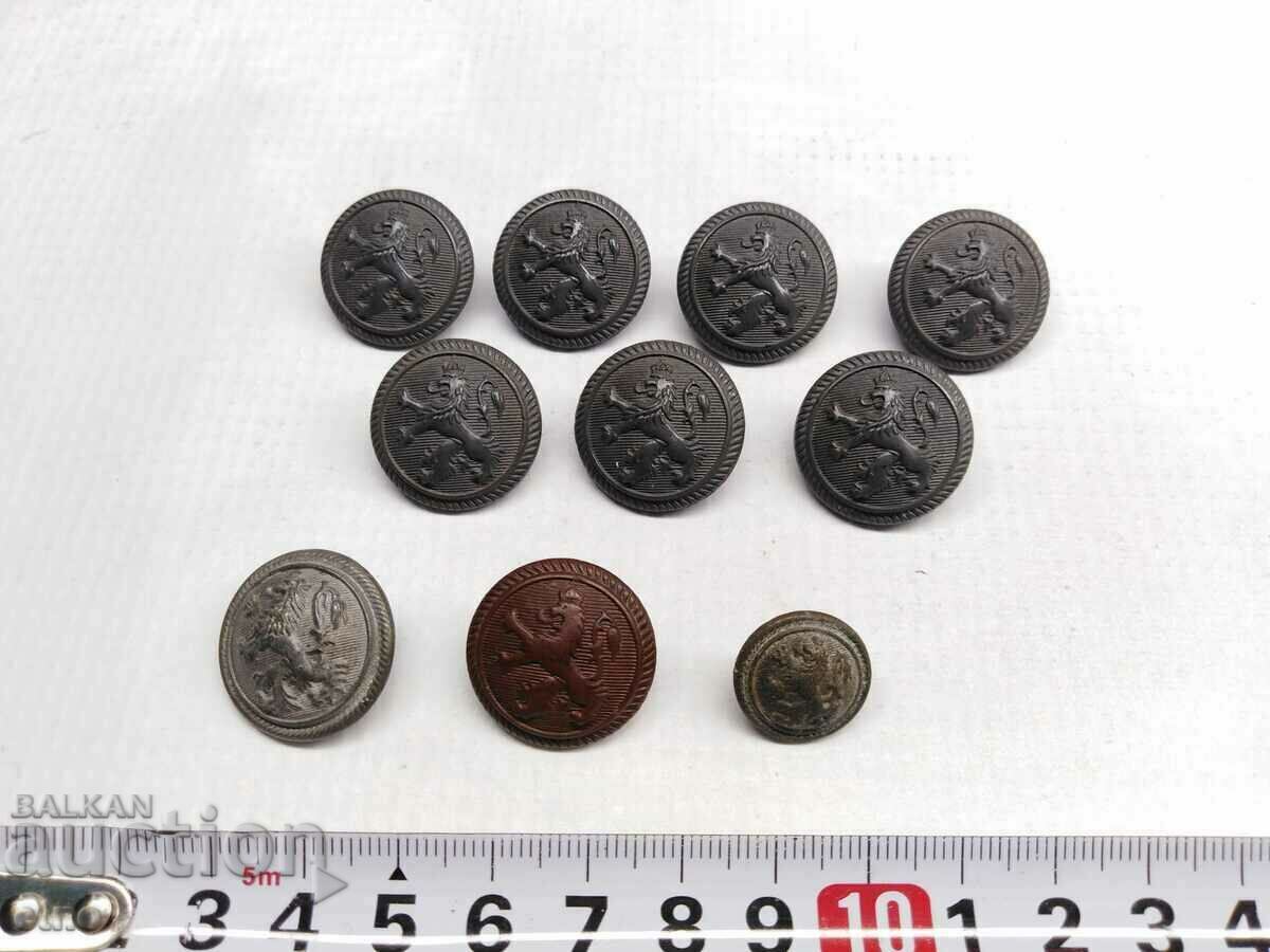 Delivery of 10 pcs. ROYAL MILITARY BUTTONS, uniform, A. SCHILIYANOV, SOFIA VII Delivery of 10 pcs. ROYAL MILITARY BUTTONS, uniform, A. SCHILIYANOV, SOFIA VII