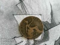 Monedă - Marea Britanie - 1 bănuț 1896