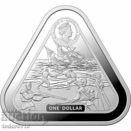 Moneda de retragere Batavia de argint de 1 oz