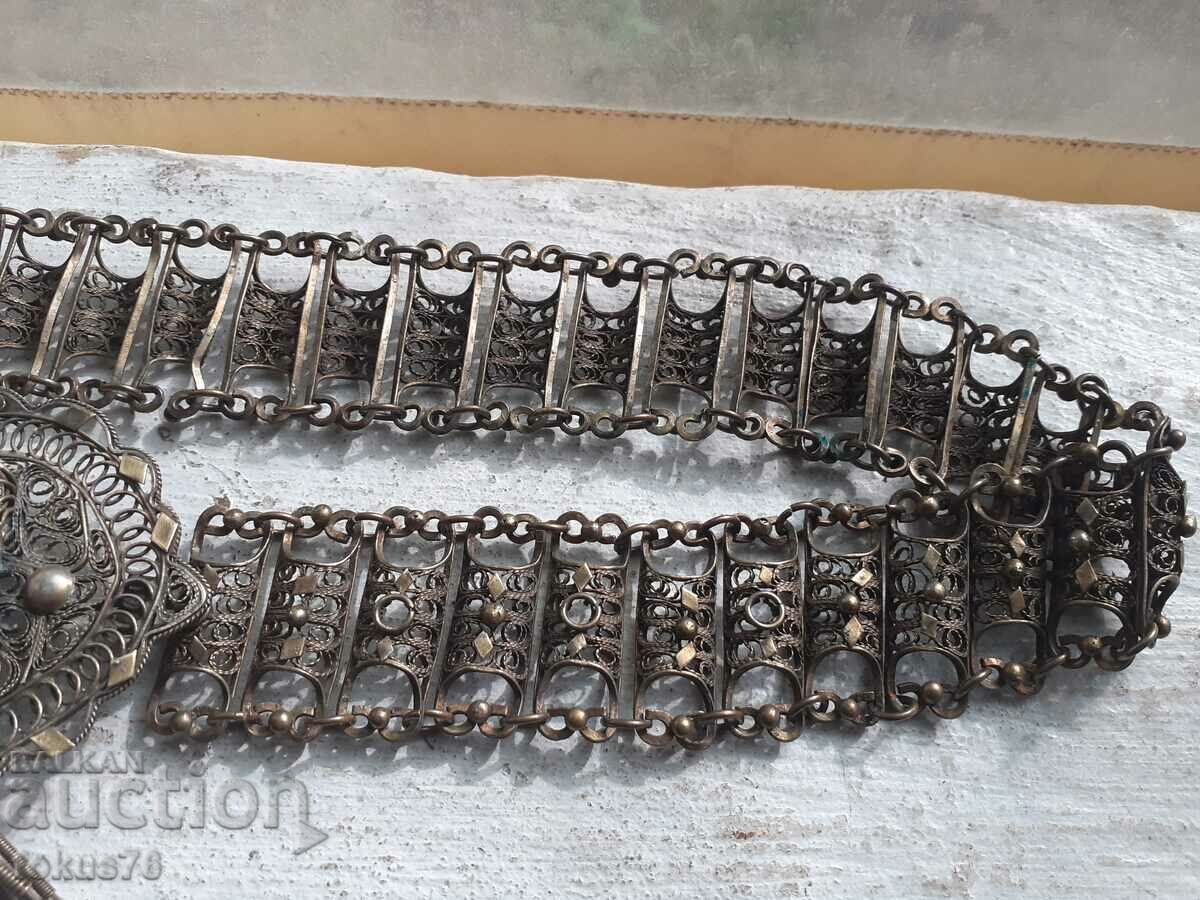 Auction  Revival sachan belt filigree with gilding