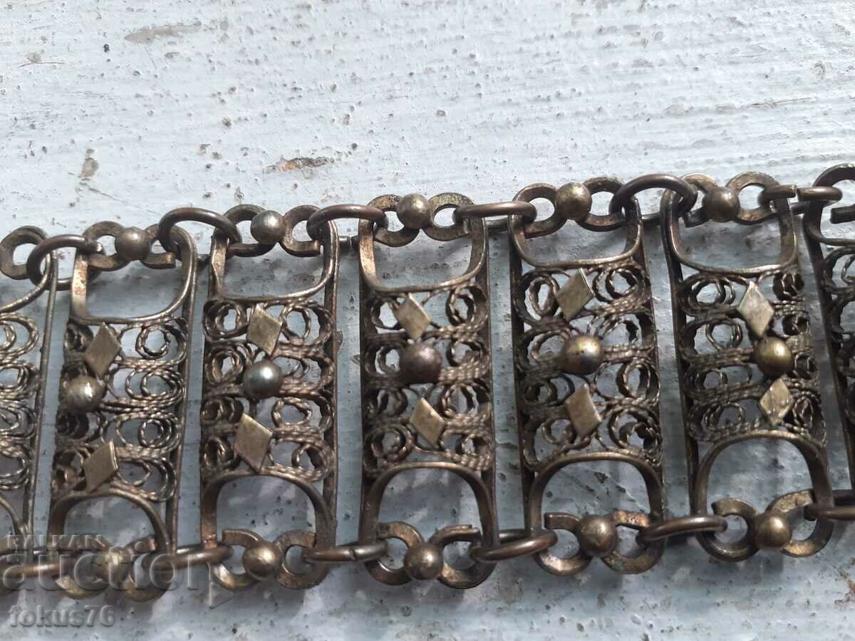 Revival sachan belt filigree with gilding - 5