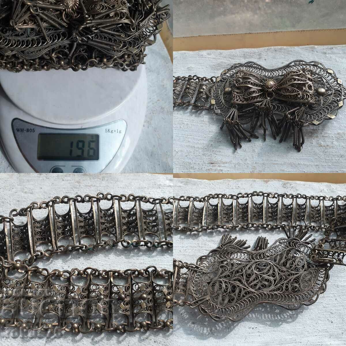 Revival sachan belt filigree with gilding - 7