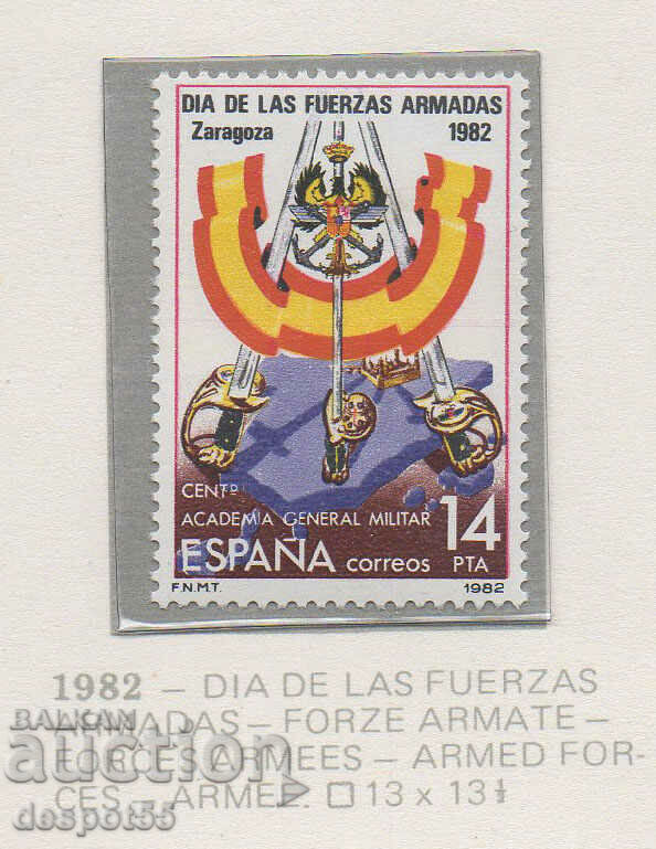 1982. Spania. Ziua Armatei.