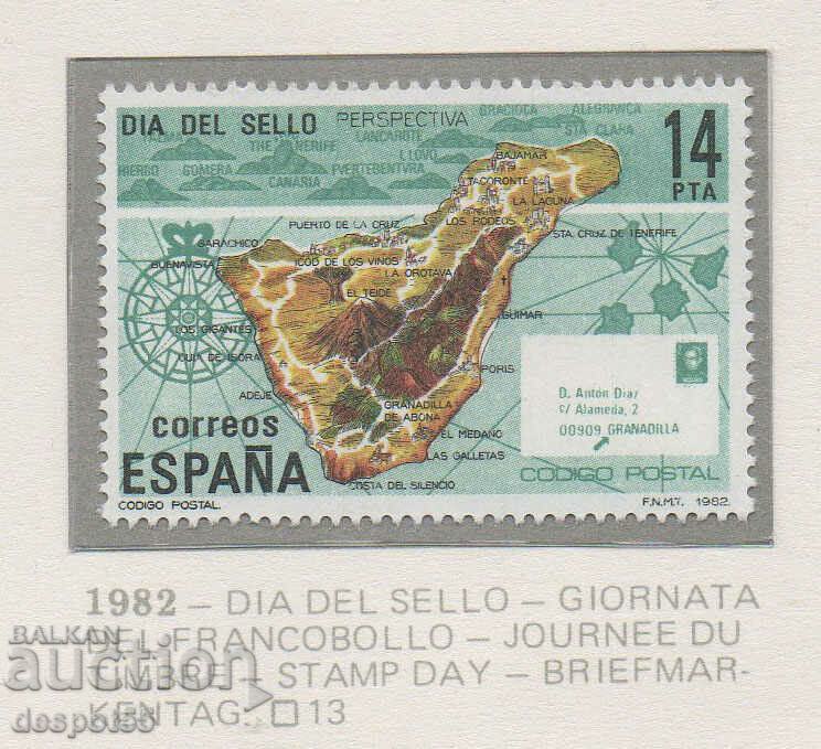 1982. Ισπανία. Ημέρα γραμματοσήμων.